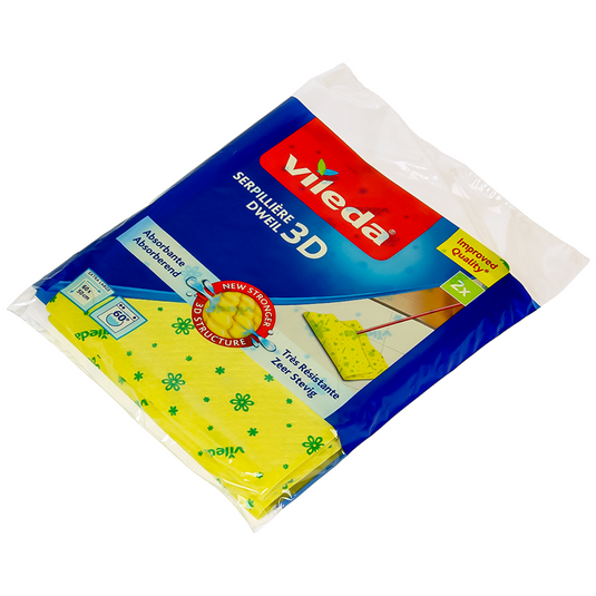 Vileda 1061024 - gele dweil 3d 2pk | 12 stuks