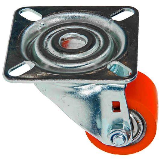 Mack by tente 1061523 - zwenkwiel met pu loopvl met pl35 mm oranje | 6 stuks