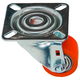 Mack by tente 1061523 - zwenkwiel met pu loopvl met pl35 mm oranje | 6 stuks