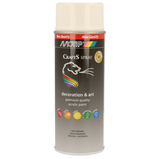 Motip 1059674 - crafts ral9010 hg spuitbus 400 ml | 1 stuks
