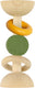 Trixie houten siliconen rammelaar mr. dino – 0m+ – fsc hout – bijtspeelgoed - leuk als kraamcadeau