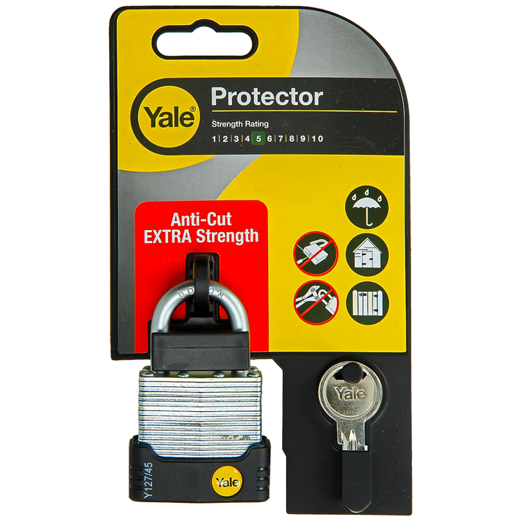 Laden Sie das Bild in Galerie -Viewer, Yale 1060490 - hangslot protector 45mm gelamineerd | 3 stuks
