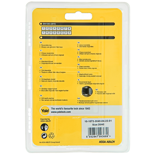 Yale 1060535 - profielcilinder 1000 mv 70mm(30 40) | 5 stuks