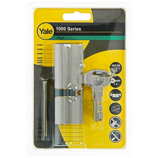 Yale 1060541 - profielcilinder 1000 mv 90mm(35 55) | 5 stuks