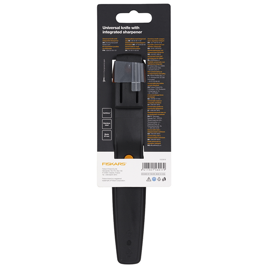 Fiskars 1063573 - universeel mes met slijper | 1 stuks