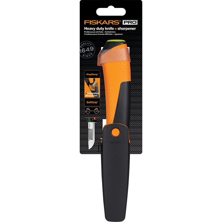 ギャラリービューアに画像をロードする, Fiskars heavy duty mes met slijper (groen)

