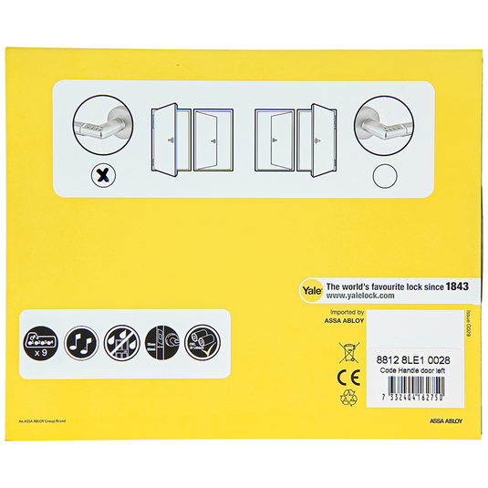 Yale 1060552 - code handle deur links | 2 stuks