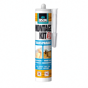 Bison 1029687 - b montagekit trsp koker 310gr | 3 stuks