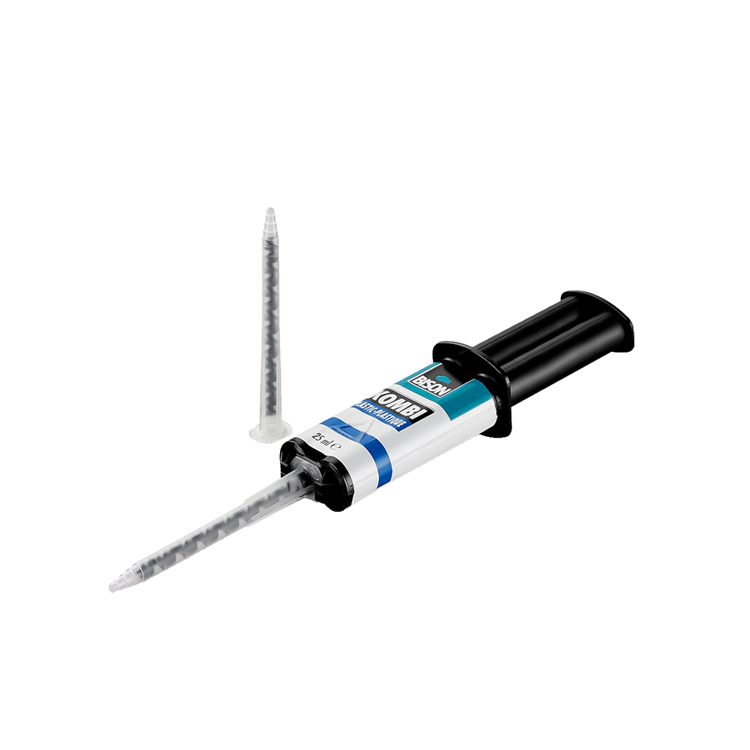 Afbeelding laden in galerijviewer, Bison kombi plastic blister 25 ml, super sterk, vullend, 2-componentenlijm, inclusief mengbankje en mengspatel, temperatuurbestendig van - 40°c tot + 120°c
