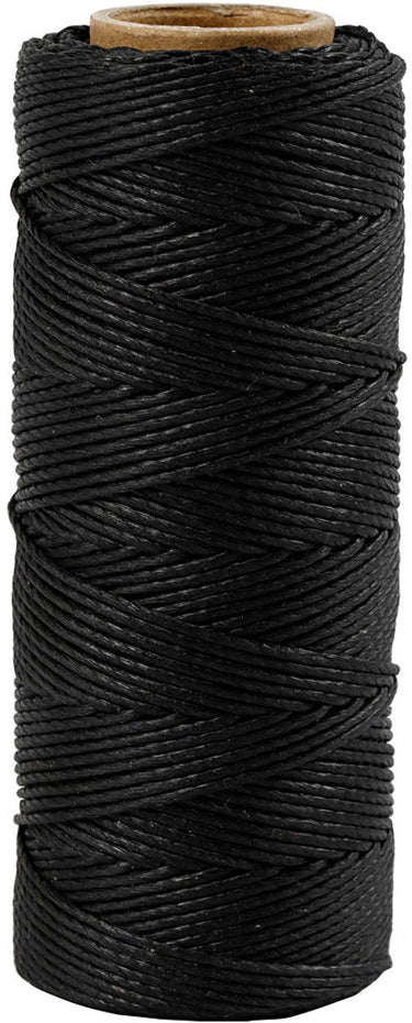Creativ company bamboekoord 1 mm zwart 65 m