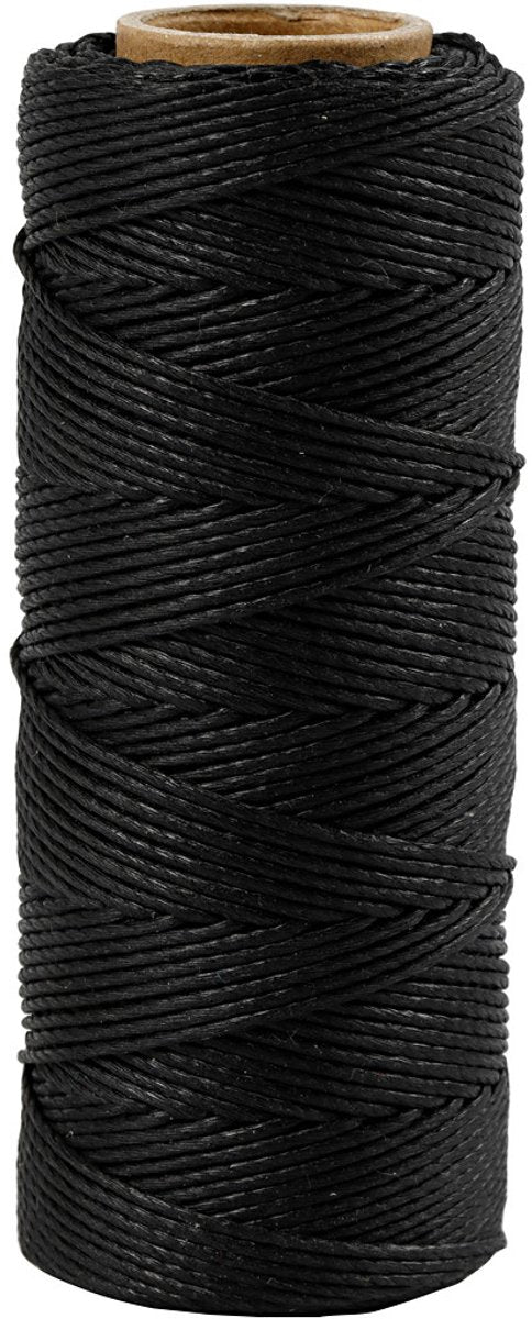 Creativ company bamboekoord 1 mm zwart 65 m