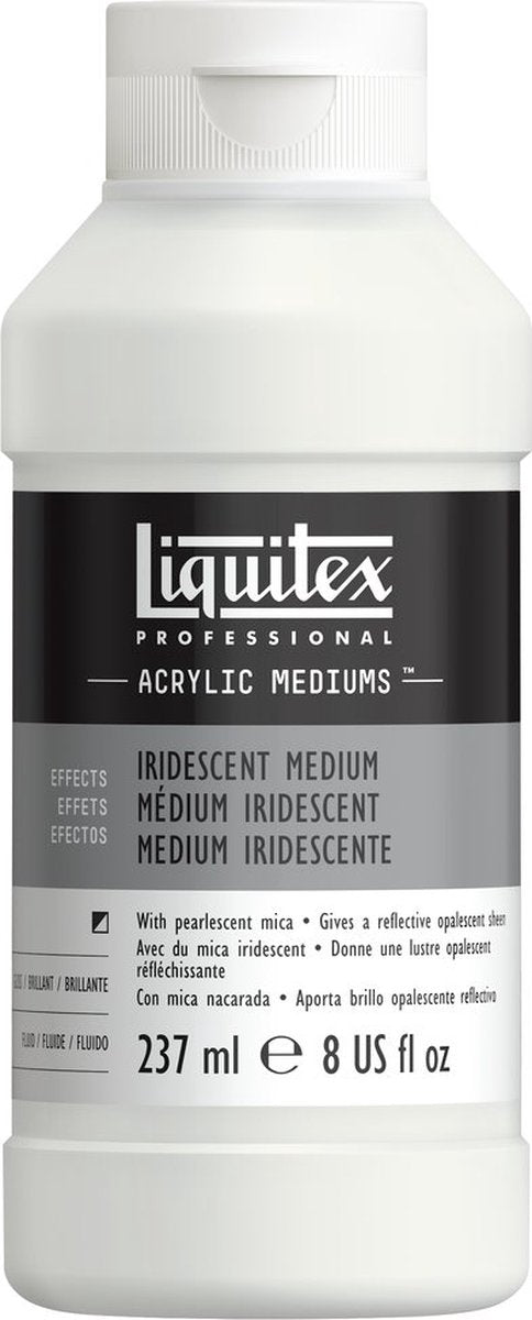 Liquitex 107008 professional iridescent medium 237 ml – acryl additief voor schitterende kleuren glansfinish