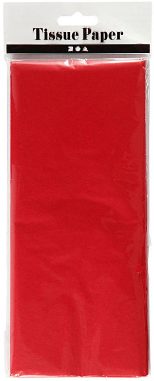 Creativ company tissuepapier - zijdepapier - crepepapier - vloeipapier - rood - verpakken - decoreren - knutselen - 50x70 cm - 14 gram - 10 vellen