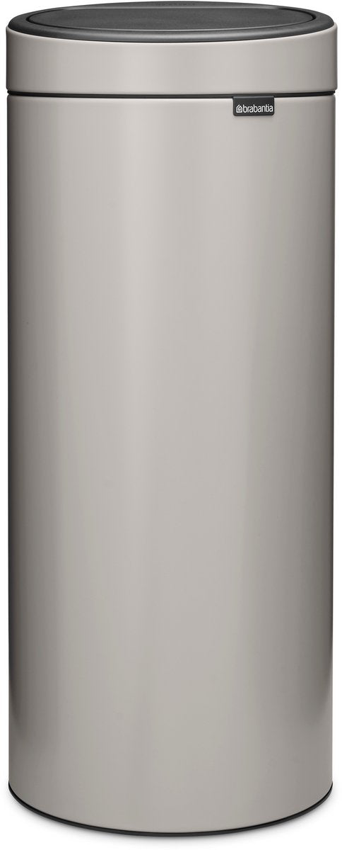 Brabantia touch bin prullenbak - 30 liter - soft grey