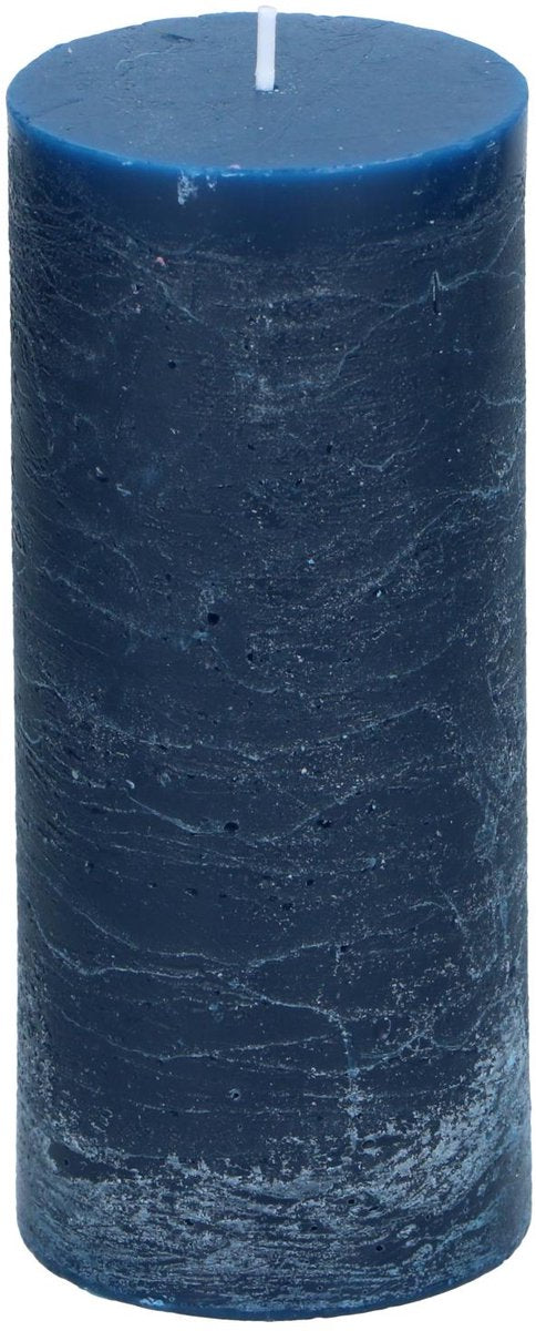 Arti casa stompkaars ø7 x 16 cm - 65 branduren - donkerblauw