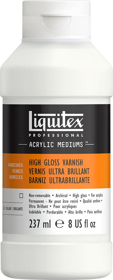 Liquitex 6208 professional glans vernis 237 ml – acrylvernis glanz | uv-bescherming | vergeelt niet | voor acrylverf