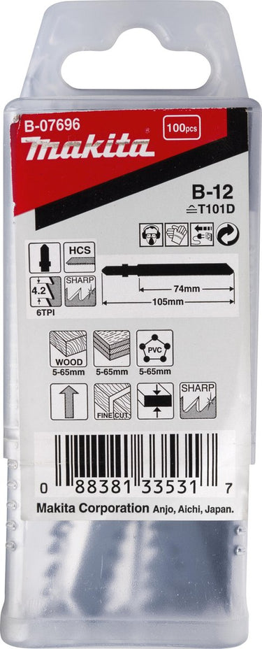 Makita decoupeerzaagblad hout 74mm t101d - b-07696