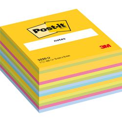 Post-it kleurenkubus 2030-u 76x76mm assorti geel 450 vel