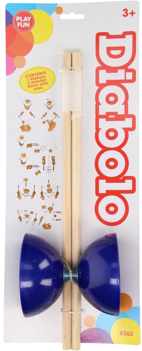 Afbeelding laden in galerijviewer, Playfun diabolo met houten stokken
