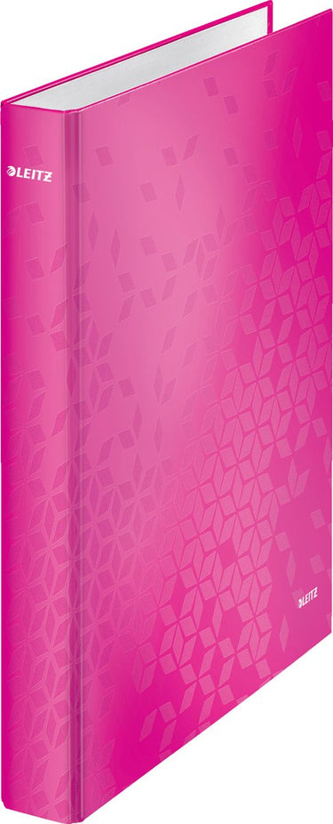 Leitz wow gelamineerde ringband - 4-rings - rugbreedte van 40mm - roze