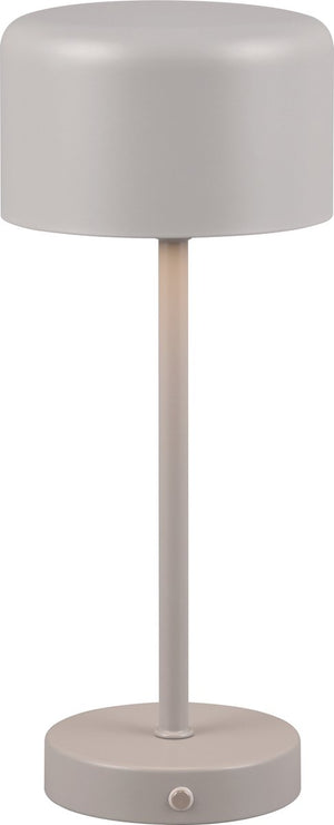 Rl live your light reality jeff - tafellamp - grijs - incl. 1x smd 1.5w - touch functie - oplaadbaar - dimbaar