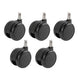 Wielen harde vloer realspace dia 60mm pennen 11 mm 5 stuks