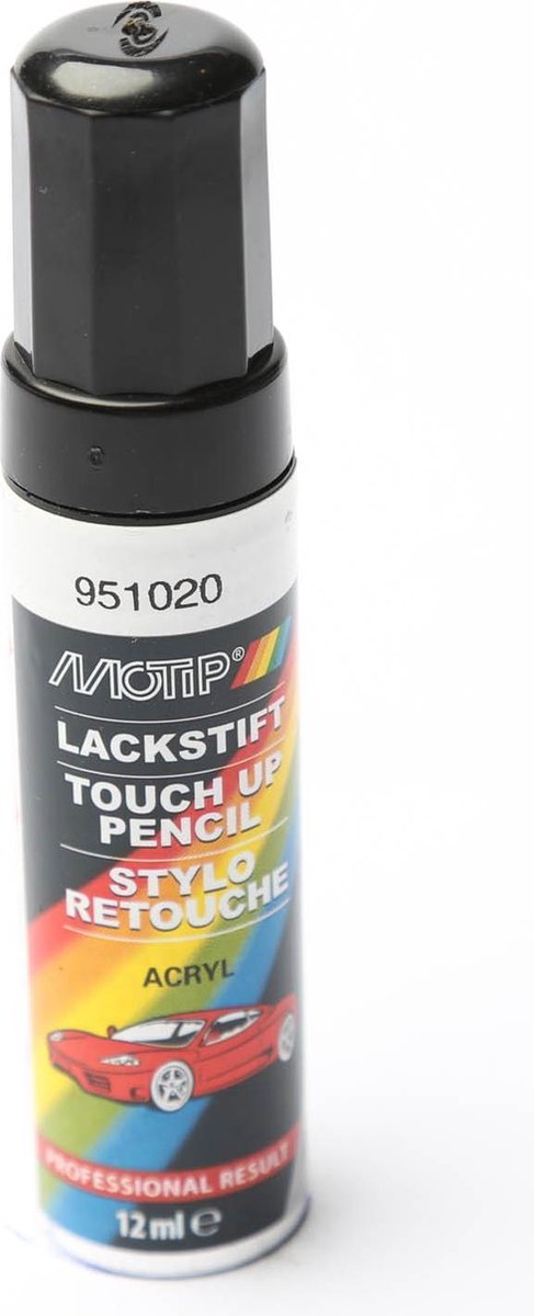 Motip 951020 - auto lakstift - zwart metallic - 12 ml