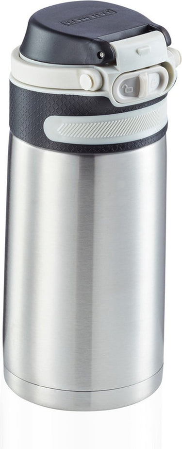 Leifheit thermosbeker flip - 350 ml - rvs - zilver