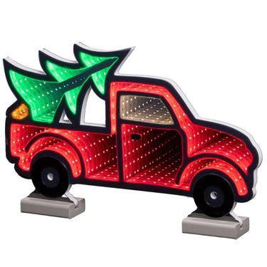 Lumineo infinity lights pick-up met kerstboom led 1,3x40x24,5cm. 3 meter