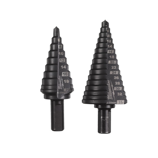 Milwaukee cobalt step drill set (2pc) stappenboren set cobalt (2 stuks) - 48899398