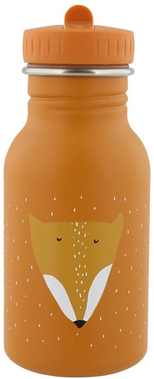 Trixie drinkfles mr. fox - 350 ml stainless steel - baby - oranje