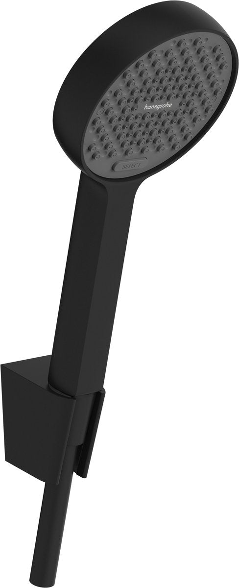 Hansgrohe activera s - doucheset - ecosmart waterbesparend - select-knop bediening - 95mm - 2 straalfuncties - met doucheslang 125 cm - mat zwart