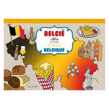 Mondikaarten belgië a3 kleurblok