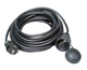 Kopp 1052502 - verlengsnoer rubber.3x1,5 10m zwart | 1 stuks