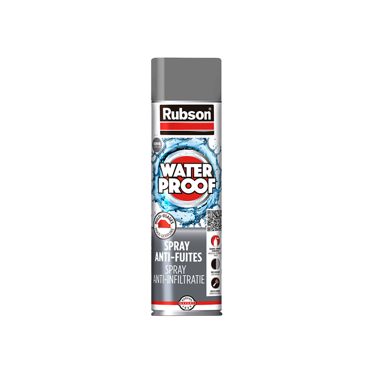 Afbeelding laden in galerijviewer, Rubson anti - infiltratie spray 300ml grijs | coating isolatie spray grijs | overschilderbaar repair coating spray | universele toepassing | vloeibaar rubber seal | rubber spray rubber coating.
