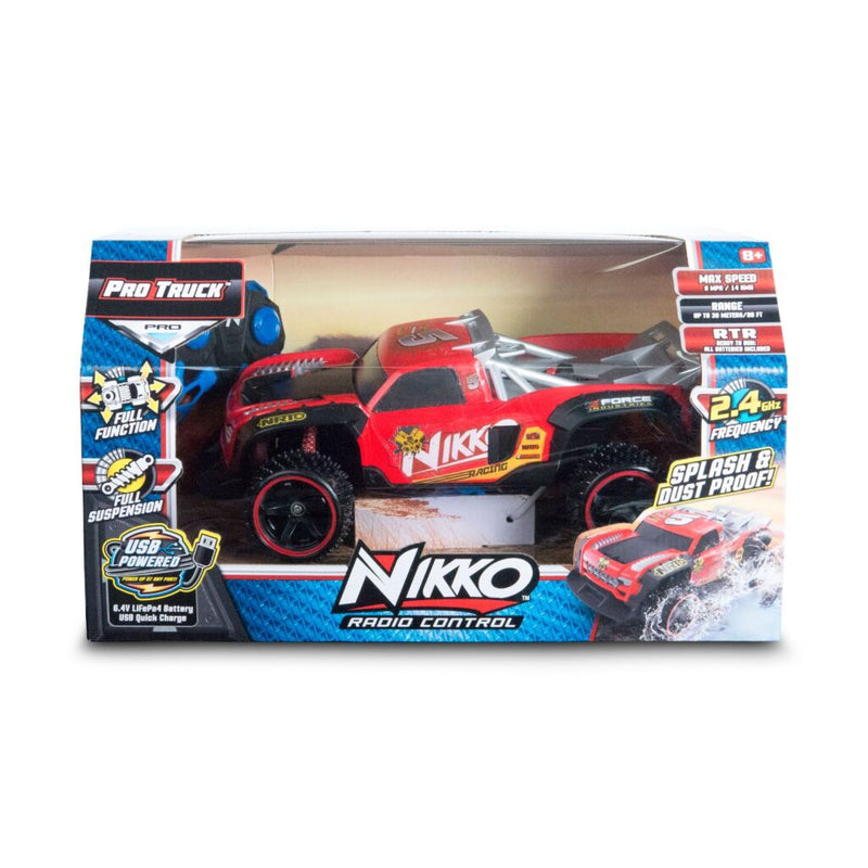 Load image into Gallery viewer, Nikko rc racing truck rood zwart
