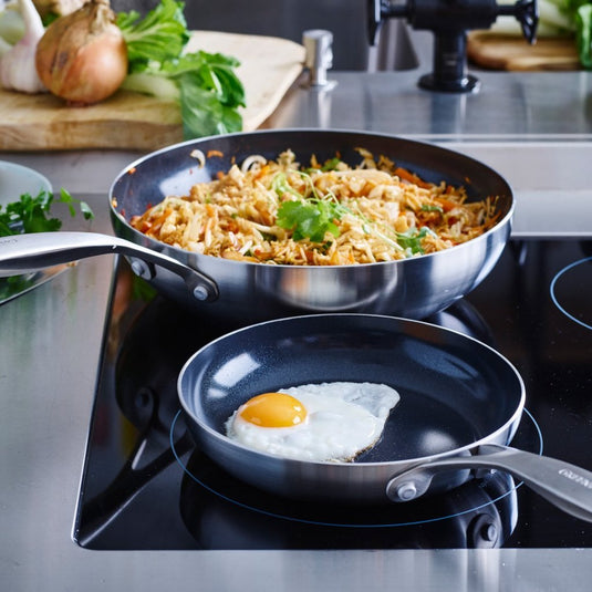 Greenpan geneva koekenpan 28 cm rvs zwart