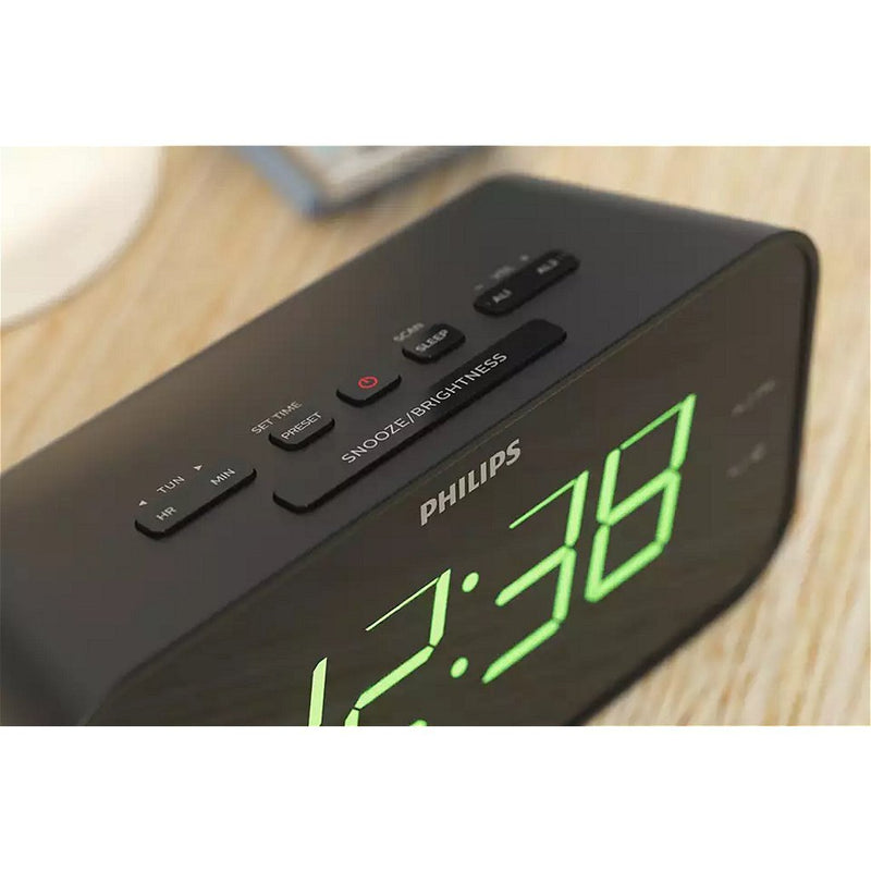 Load image into Gallery viewer, Philips tar3306 12 klokradio zwart
