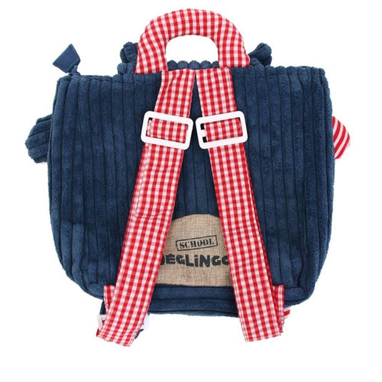 Rugtas, het hippe nijlpaard 25 x 25 cm