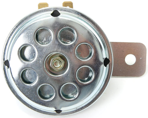 Mza claxon horns 6 volt chrome universal