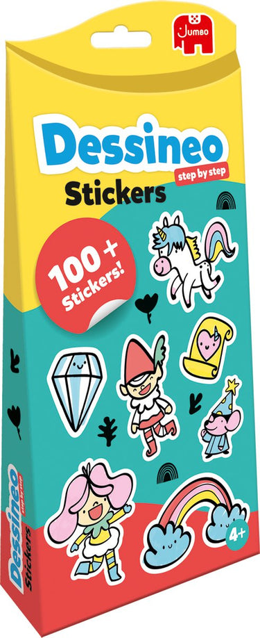 Jumbo dessineo stickers theme pack - feeën eenhoorns, 4y+