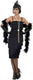 Smiffys - flapper kostuum - l - zwart