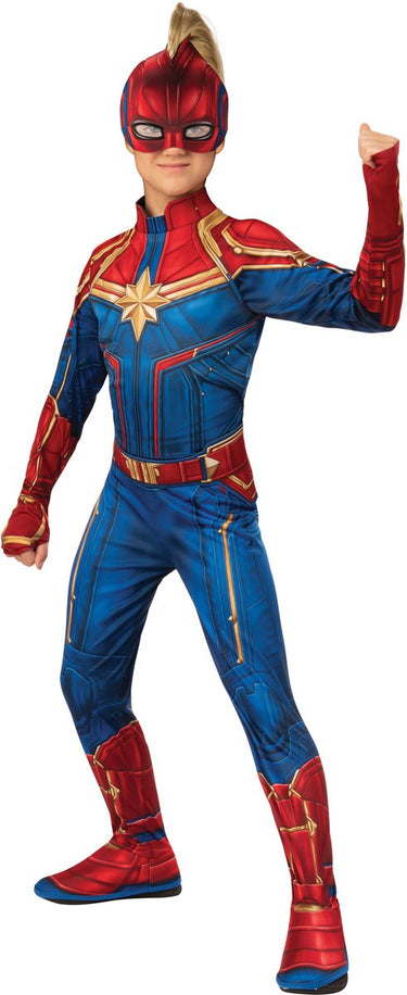 Rubies rubie's kostuum captain marvel junior polyester rood blauw mt s