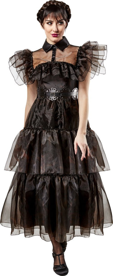Rubies france rubies - wednesday baljurk volwassen (maat m) - carnaval - wednesday addams kostuum - wednesday jurk