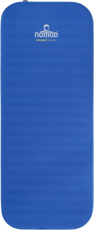 Nomad ® bathurst 10.0 xw slaapmat zelfopblazend | 198 x 76 | 10 m dikte | blauw | lichtgewicht | comfort kamperen | incl hoes
