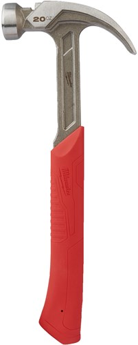 Milwaukee accessoires stalen gebogen klauwhamer 16oz 450g - 4932478656