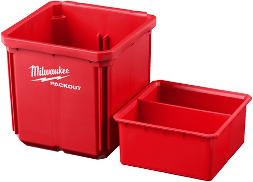 Load image into Gallery viewer, Milwaukee accessoires packout 10x10 cm bakjes (2 stuks) - 4932480698
