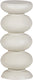 Woood brilo bijzettafel - metaal - creme - 69x29x29