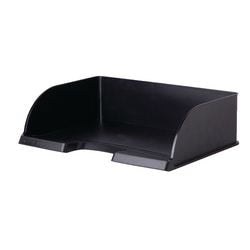 Leitz brievenbakjes 5233 polystyreen a4 zwart landscape stapelbaar