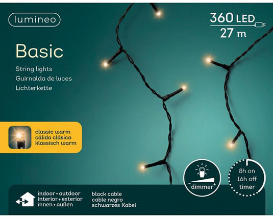 Lumineo kerstverlichting basic 360l classicwarm